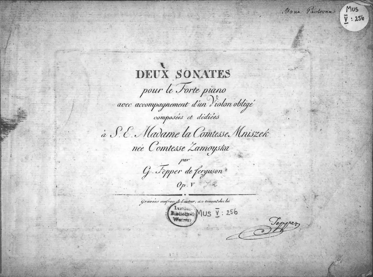 2 Sonatas for Piano and Violin, Op.5 - Page 1