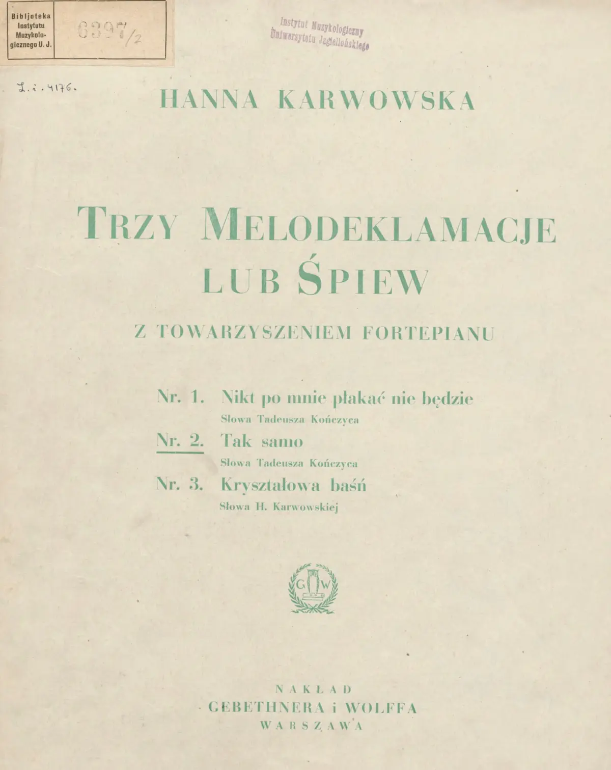 3 Melodeklamacje lub śpiew - Page 1