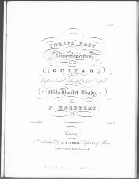 12 Easy Divertimentos for the Guitar