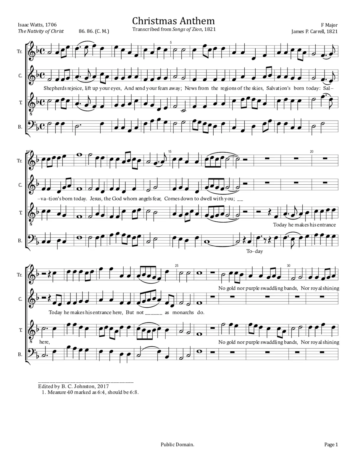 Christmas Anthem - Page 1