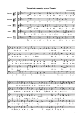 Benedicite omnia opera Domini