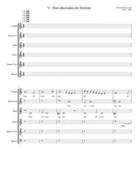 Non abscondas me - Corripe me Domine