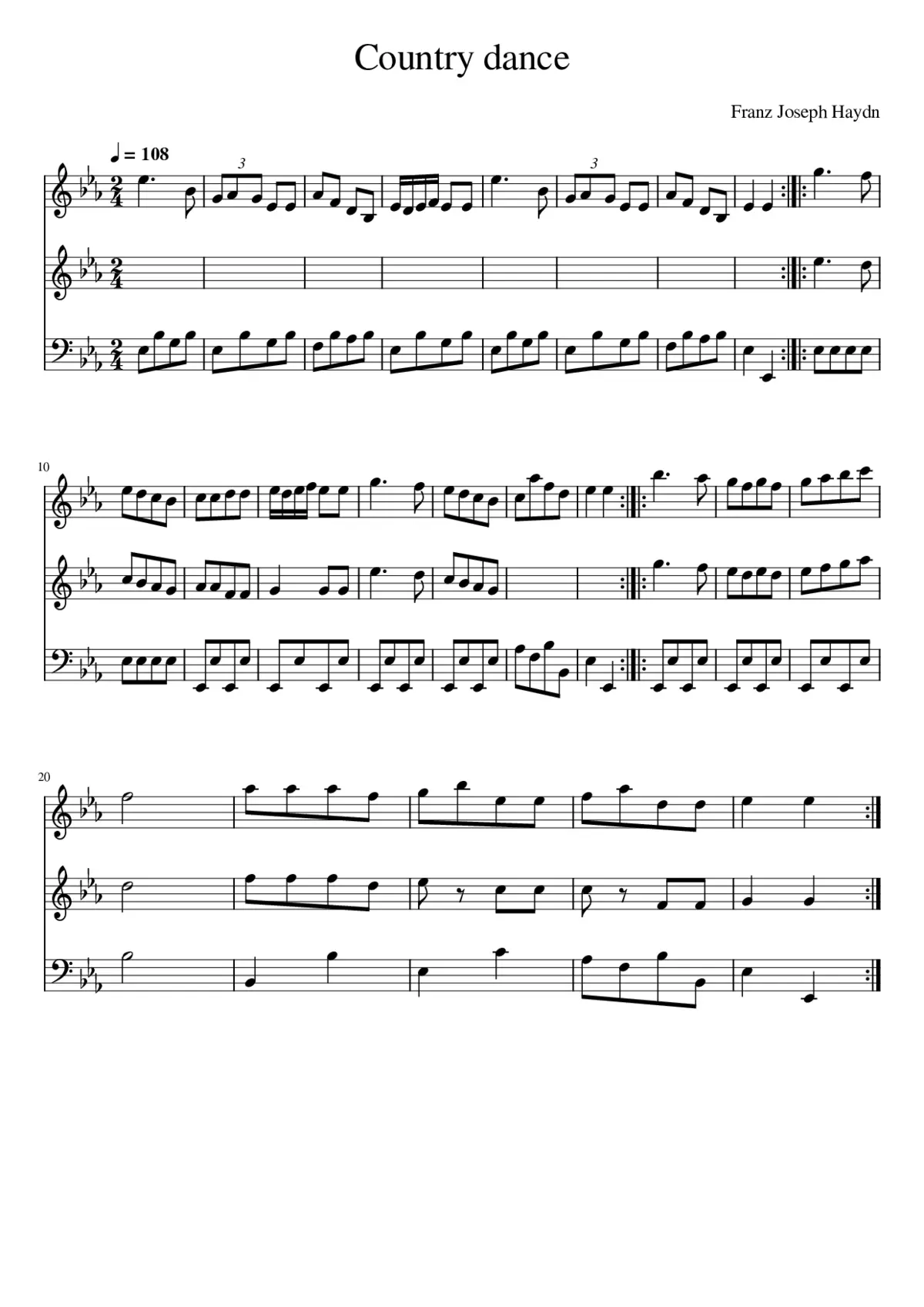 Country dance - Page 1