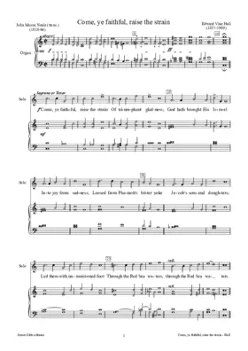 Come, ye faithful, raise the strain