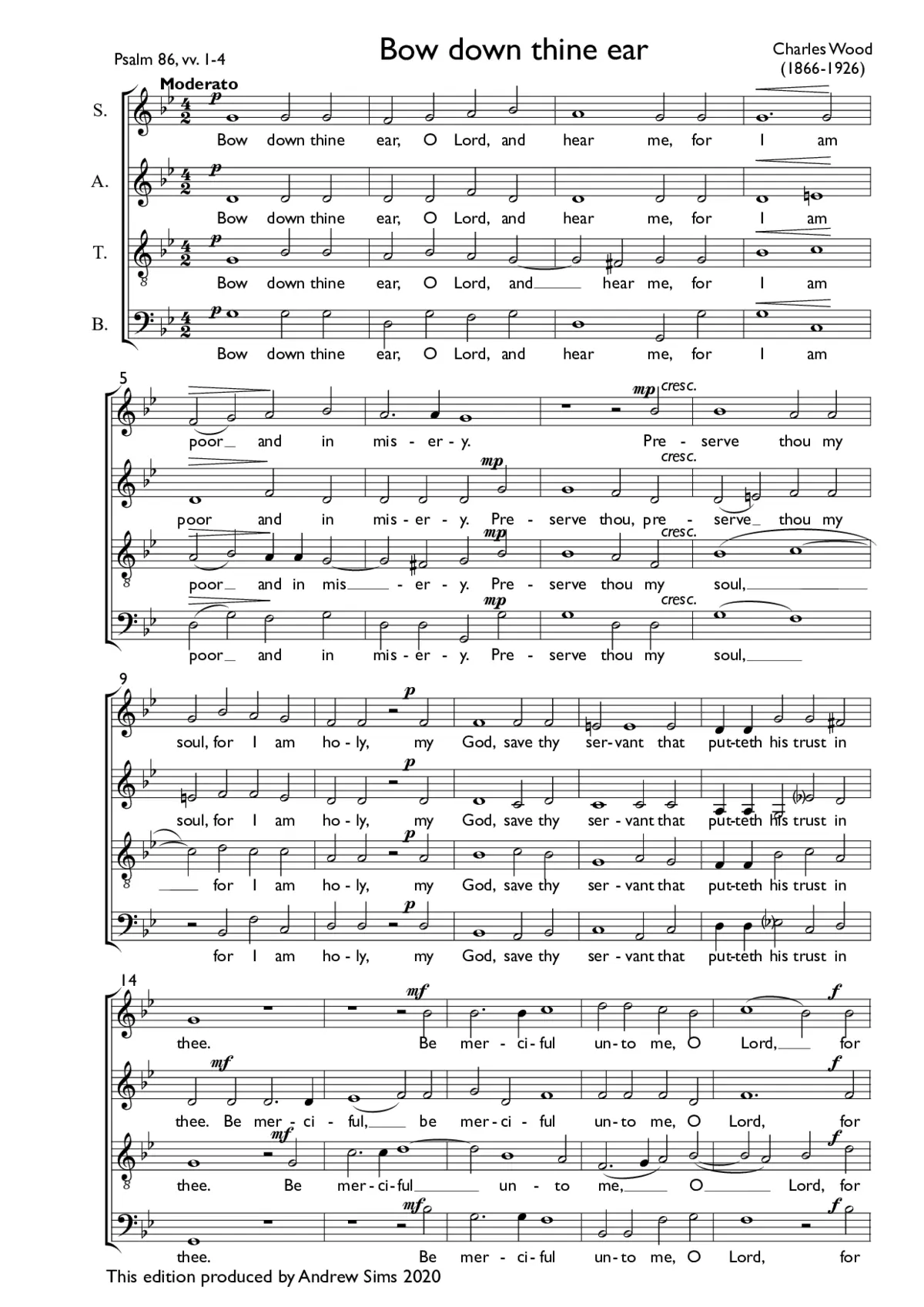 Bow down thine ear - Page 1