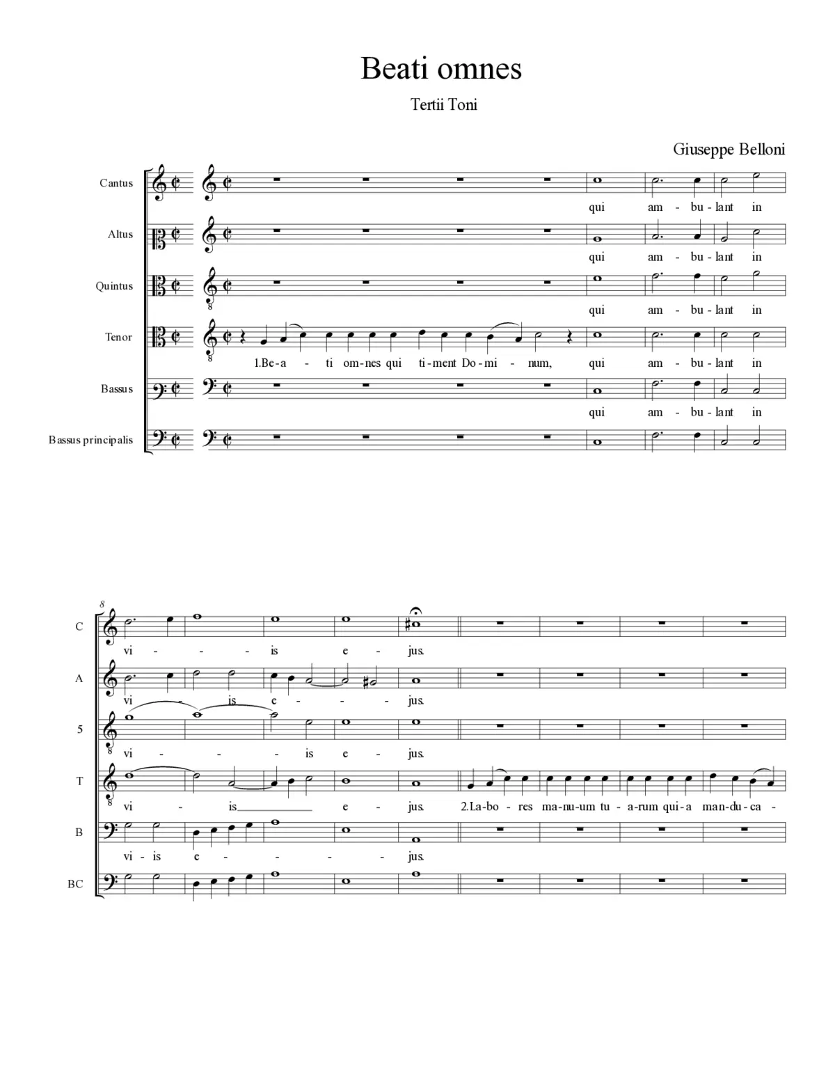 Beati omnes - Page 1