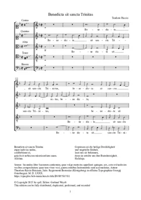 Benedicta sit sancta Trinitas
