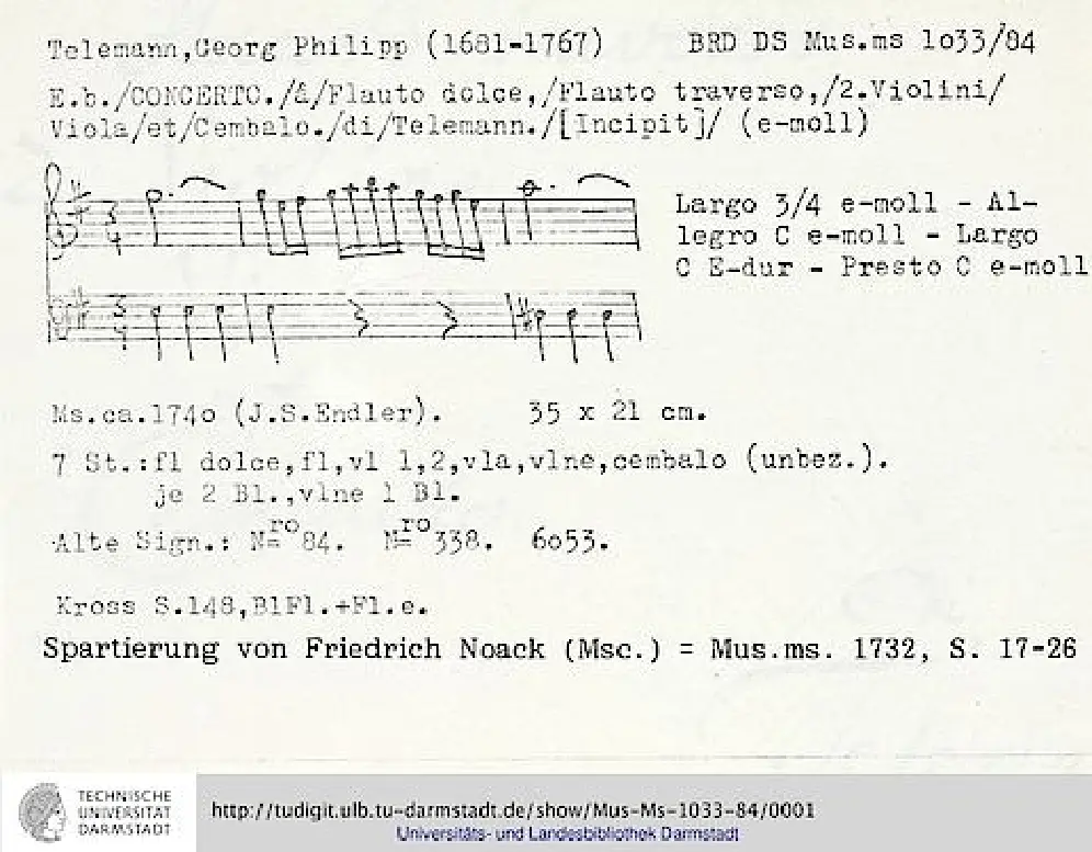 Concerto for Recorder and Flute - Page 1
