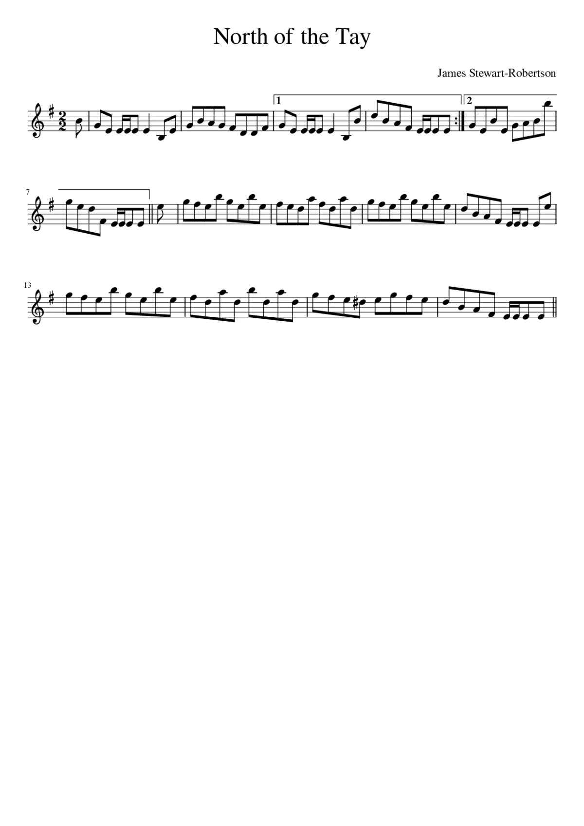 North of the Tay - Page 1