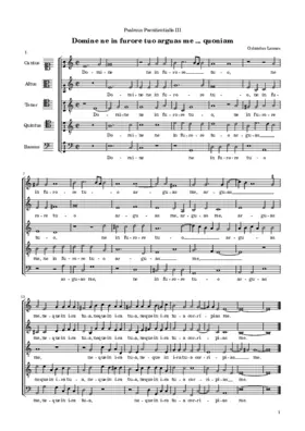 Domine ne in furore tuo … quoniam