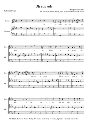 O solitude, my sweetest choice, Z 406