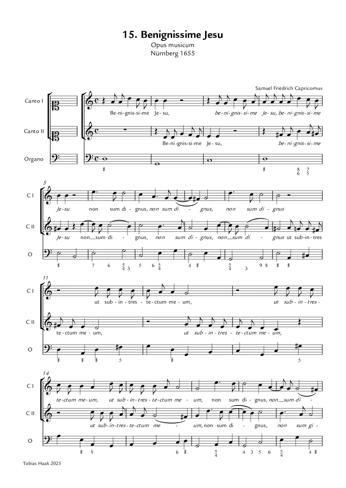 Benignissime Jesu - Page 1