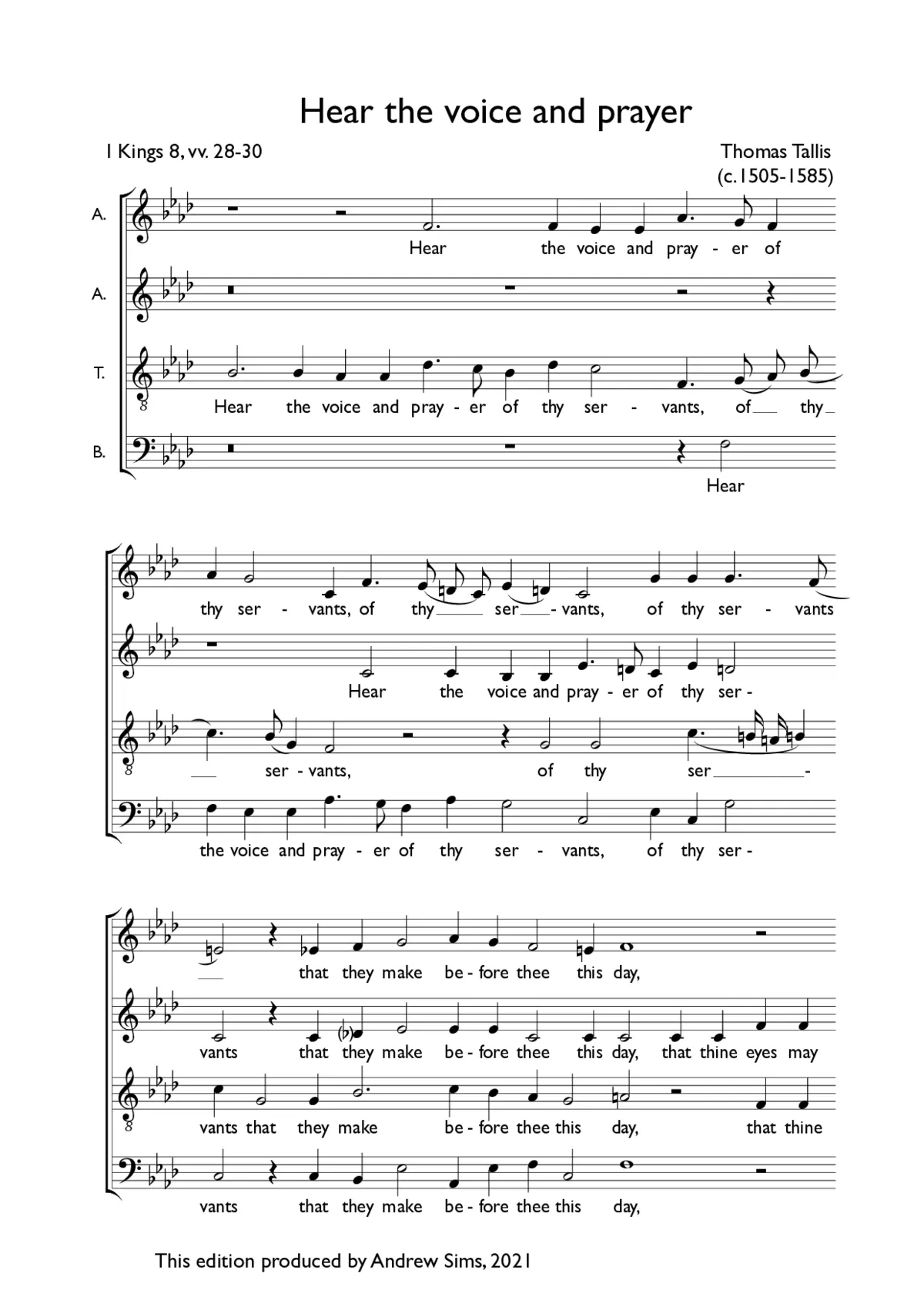 Hear the voice and prayer - Page 1