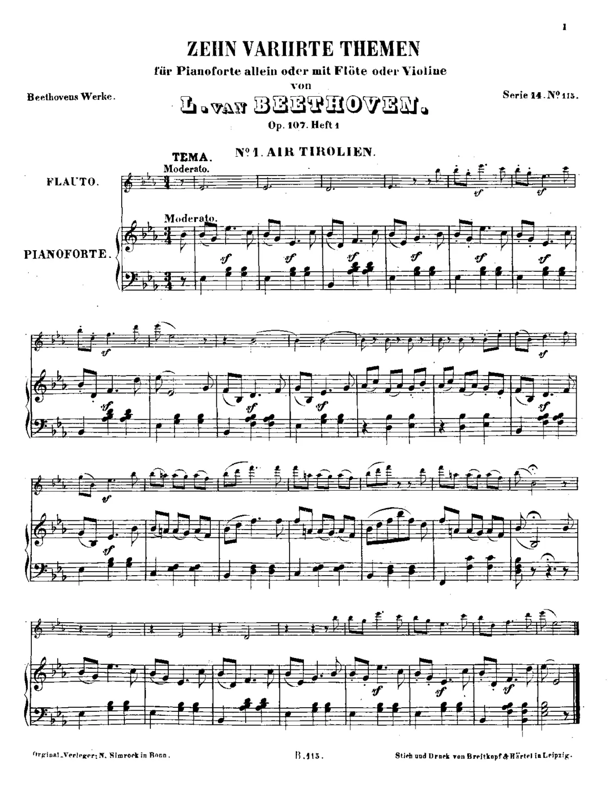 10 National Folksongs with Variations - Page 1