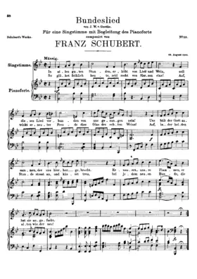 Bundeslied, D.258