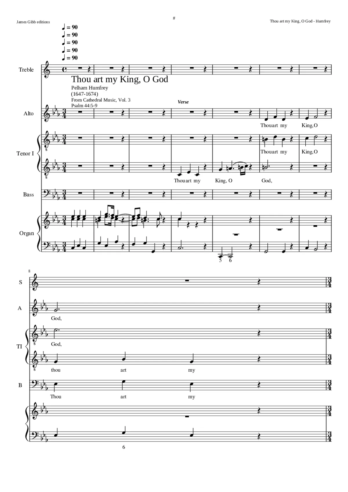 Thou art my King O God - Page 1