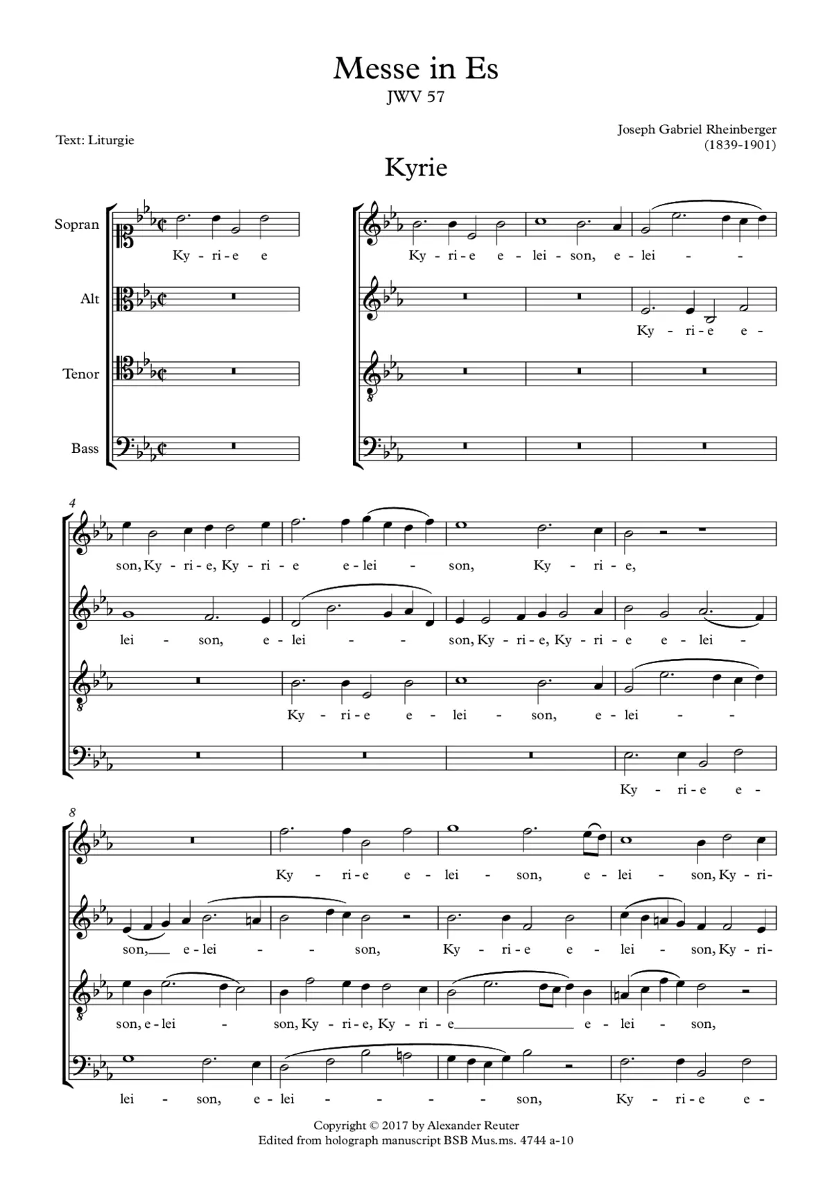 Messe in E-flat major, JWV 57 - Page 1