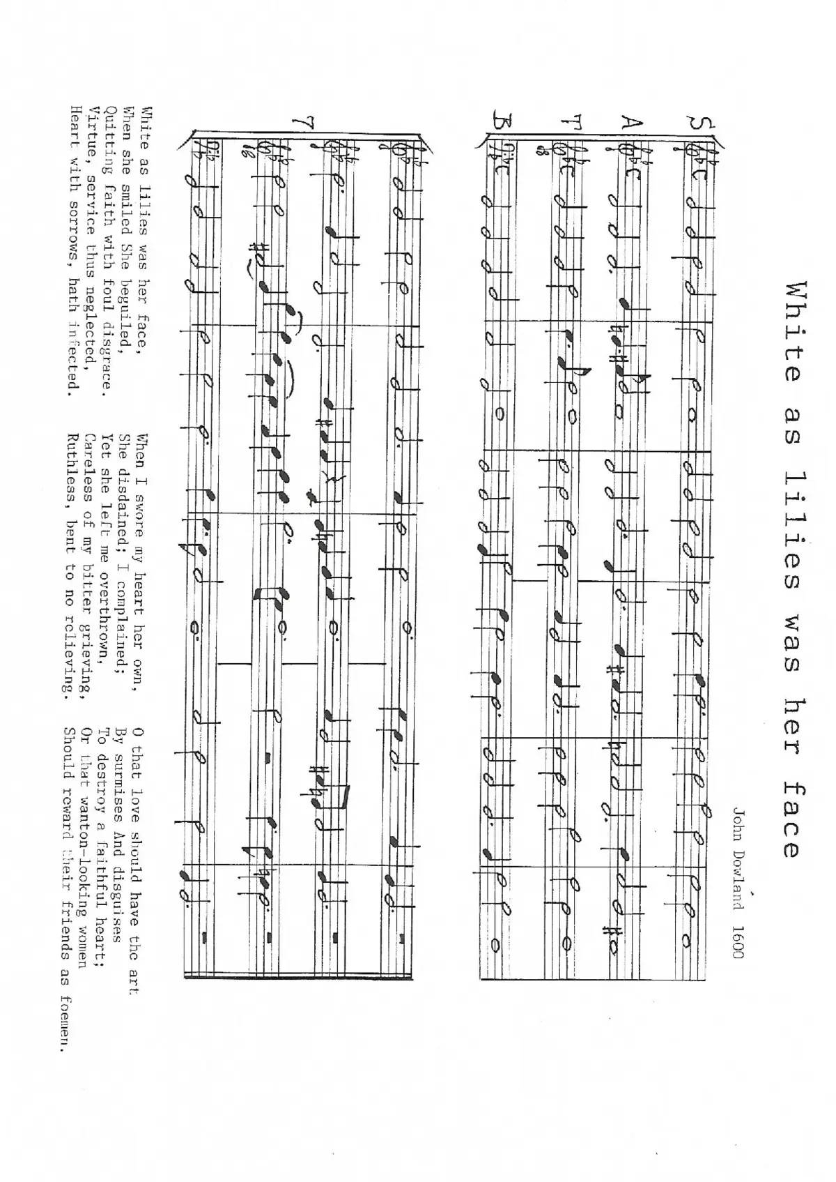 White as lilies was her face - Page 1