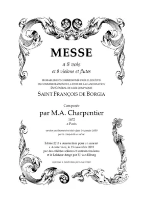 Messe a 8 vois et 8 violons et flutes (H.3)