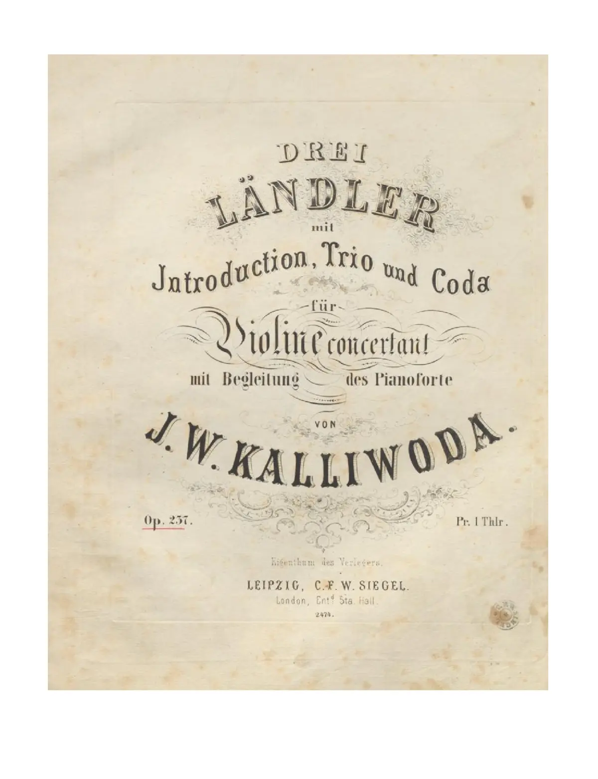 3 Ländler - Page 1