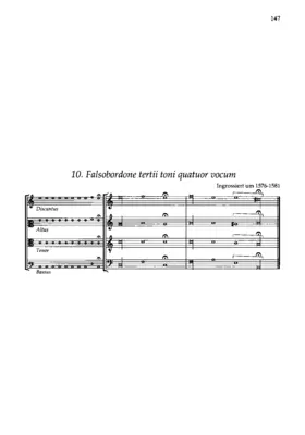 Falsobordone tertii toni quatuor vocum