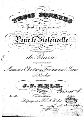 3 Sonatas for Cello and Bass