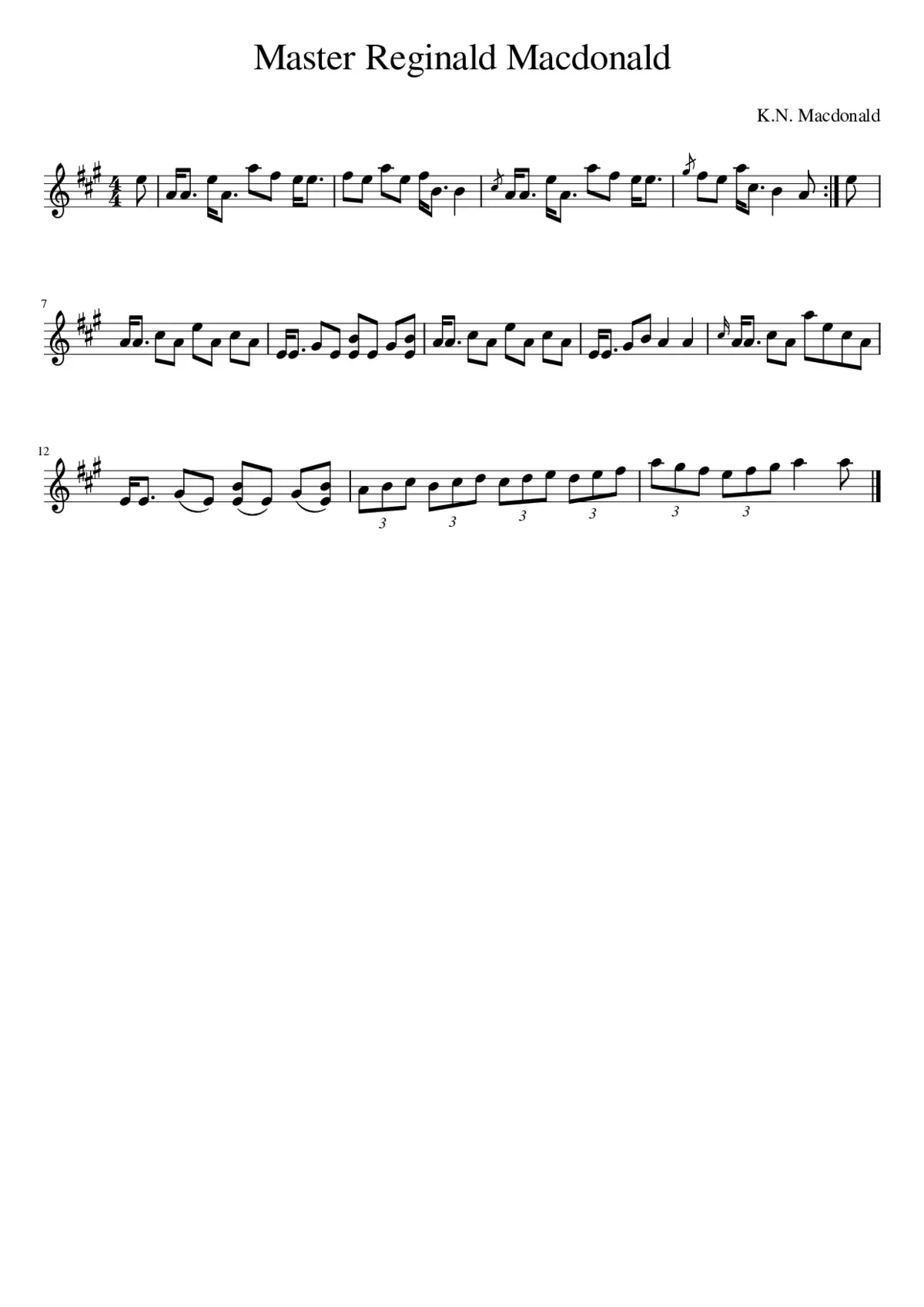 Master Reginald Macdonald - Page 1