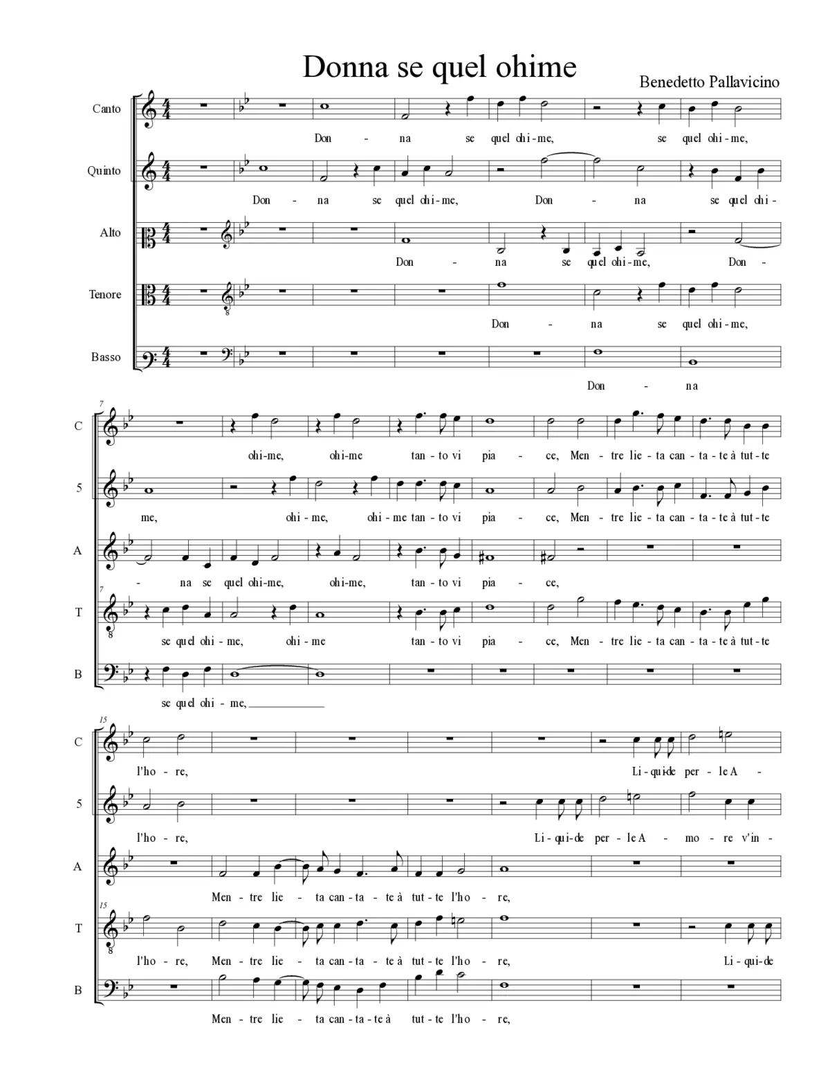 Donna se quel ohime - Page 1