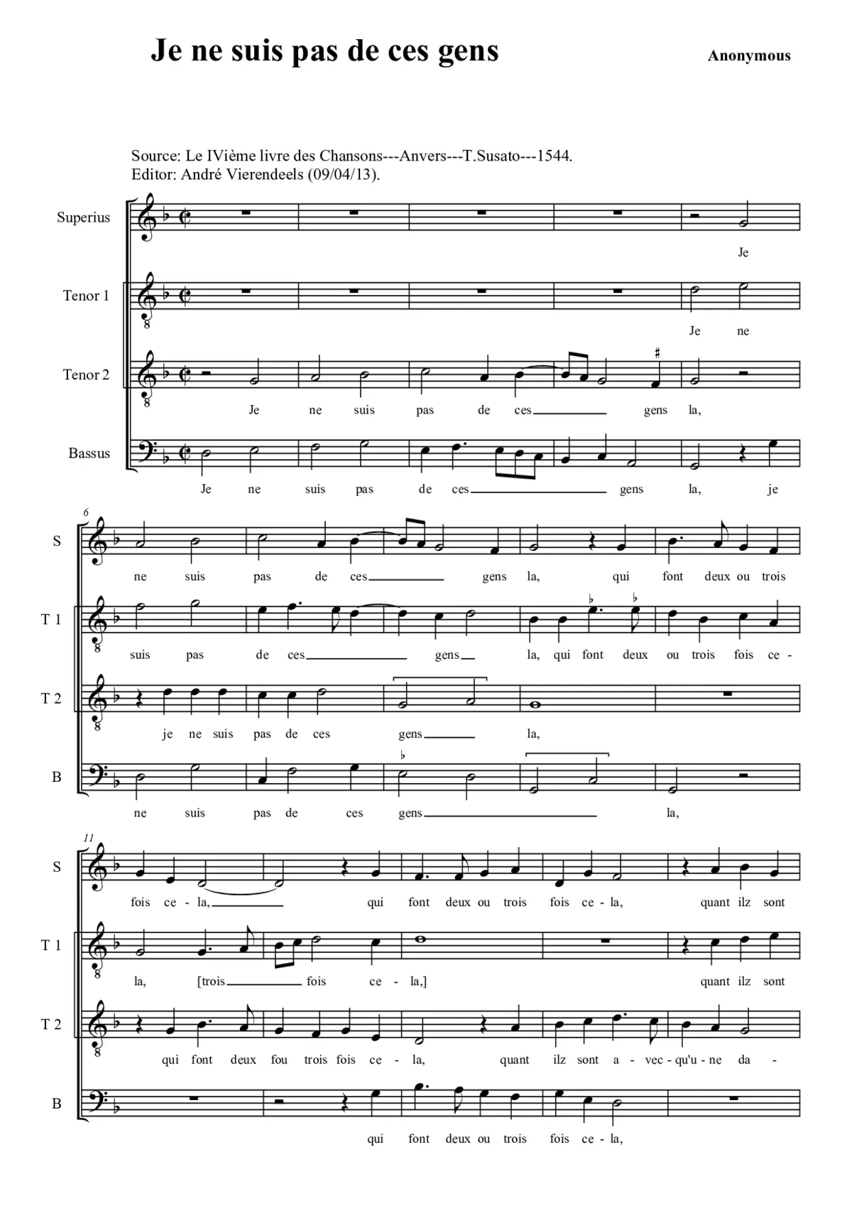 Je ne suis pas de ces gens - Page 1