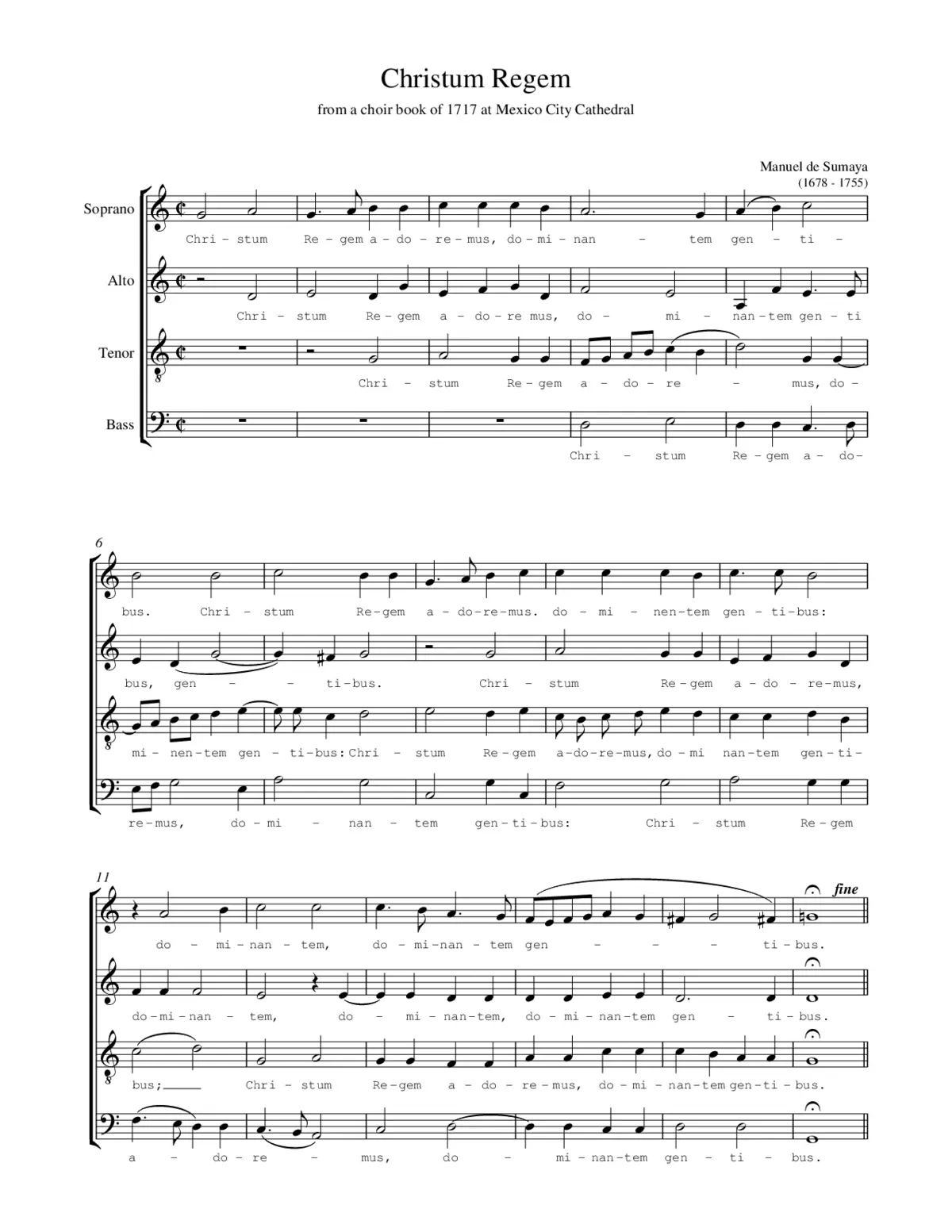 Christum Regem - Page 1