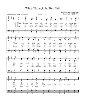 When through the torn sail