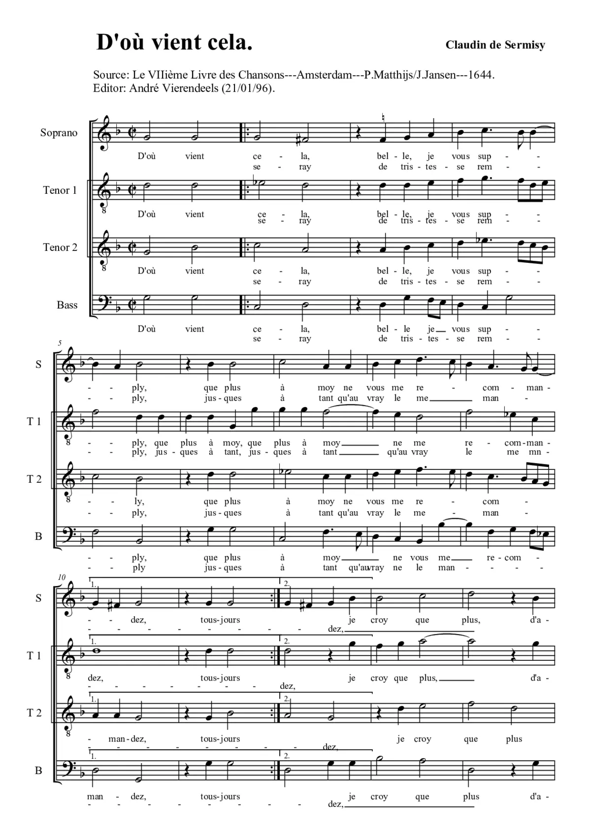 D'où vient cela - Page 1