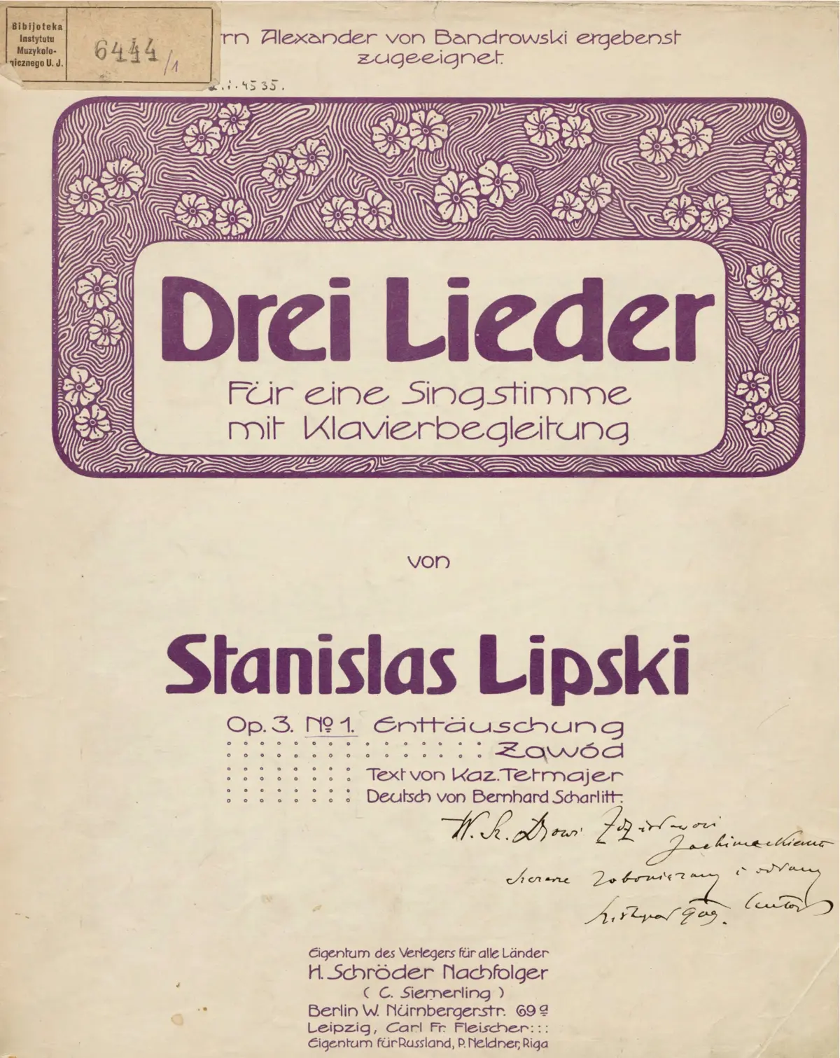 3 Lieder - Page 1