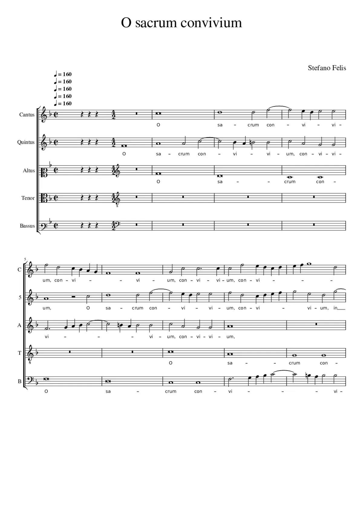 O sacrum convivium - Page 1