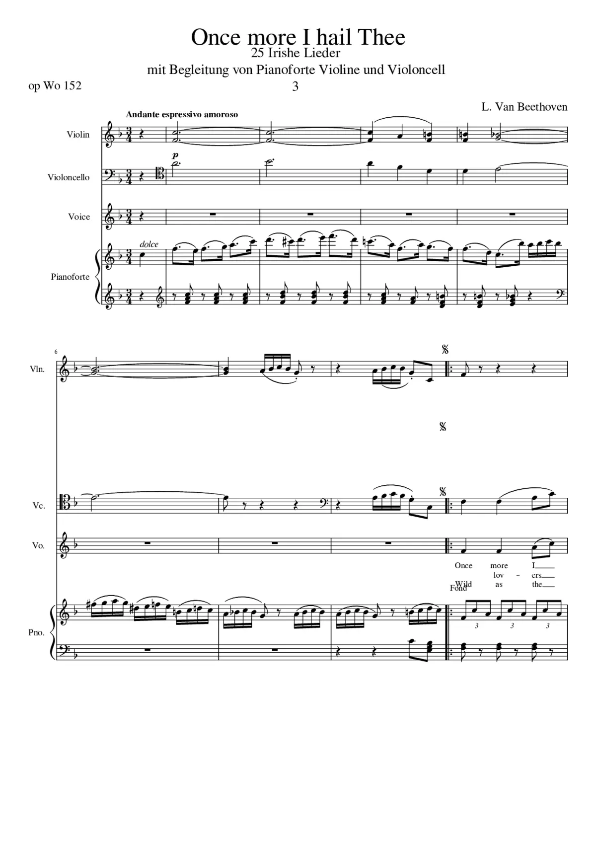 Once more I hail Thee N3 L. van Beethoven - Page 1