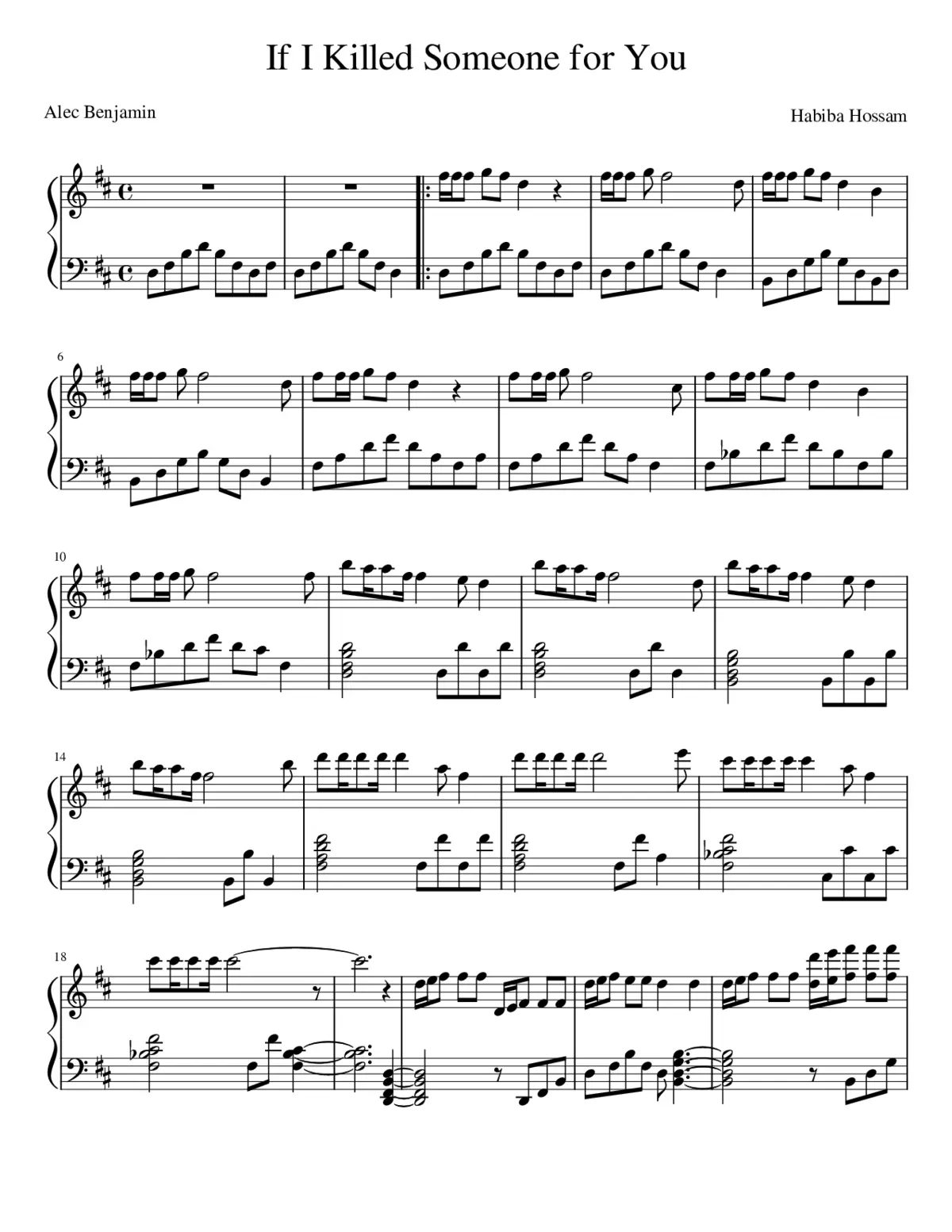 if i killed someone for you - Page 1