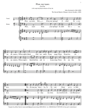 Flow my tears, fall from your springs