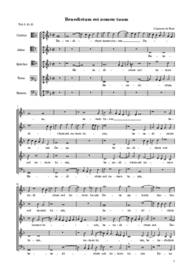 Benedictum est nomen tuum