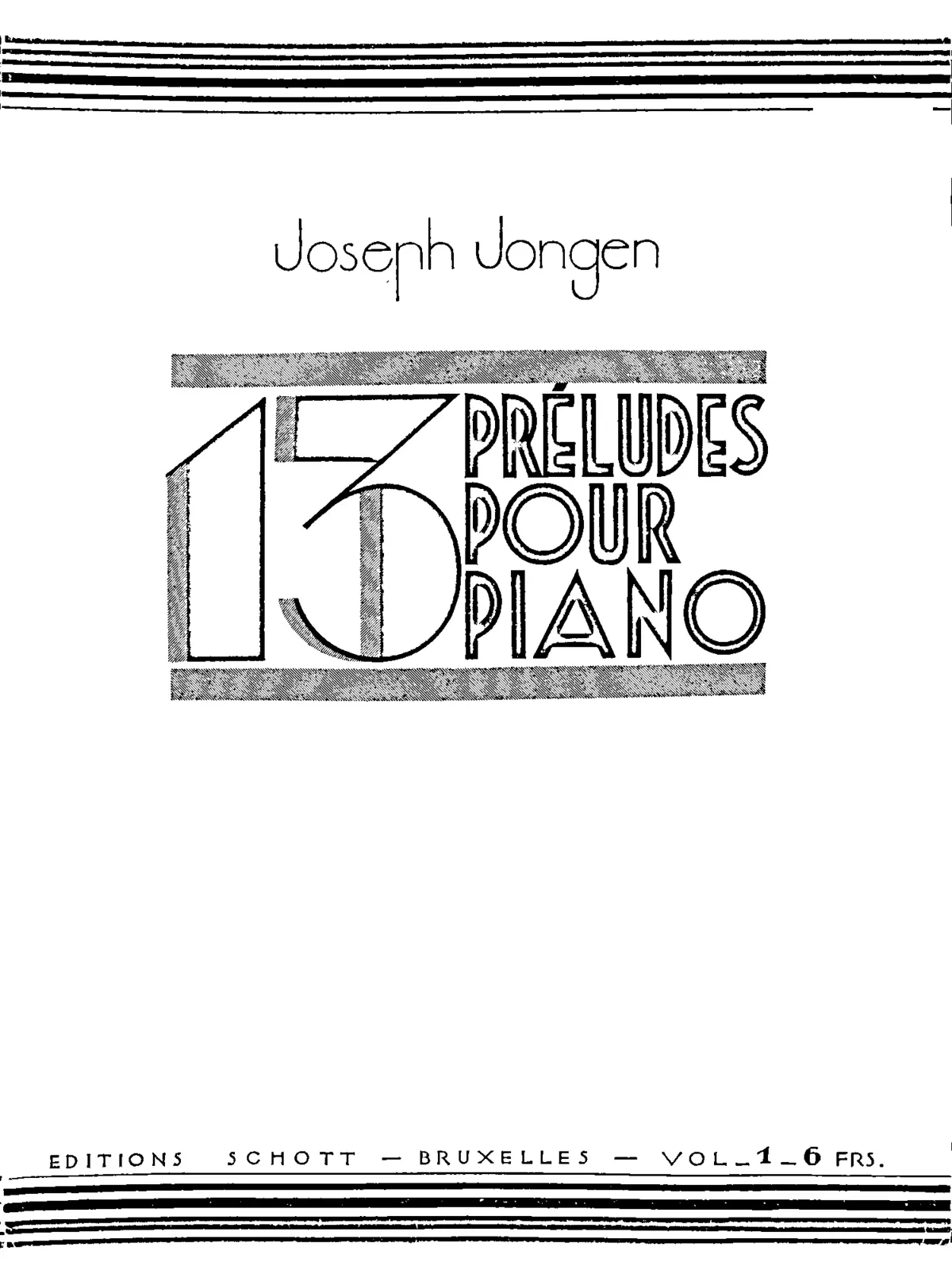 13 Préludes pour piano - Page 1