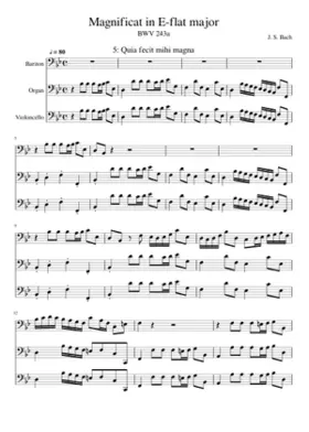 Magnificat in E-flat major BWV 243a