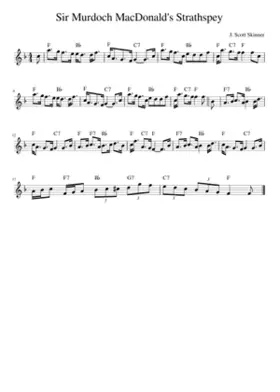 Sir Murdoch MacDonald's Strathspey