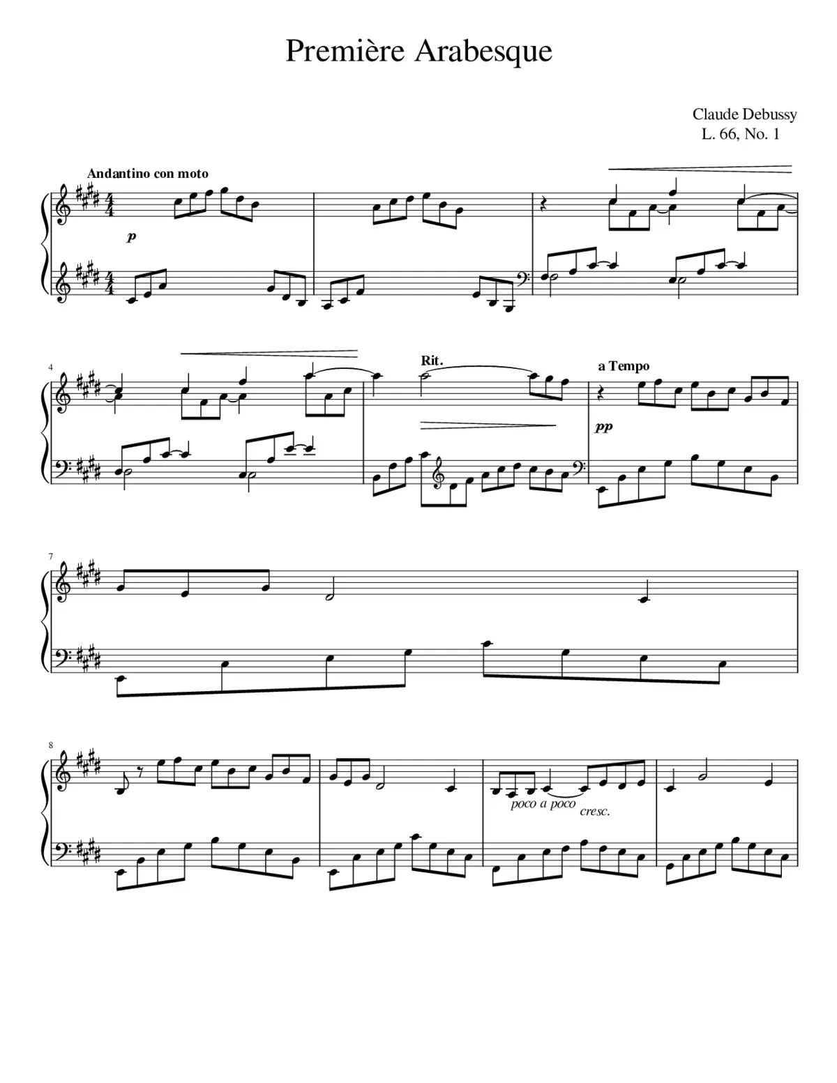2 Arabesques - Page 1