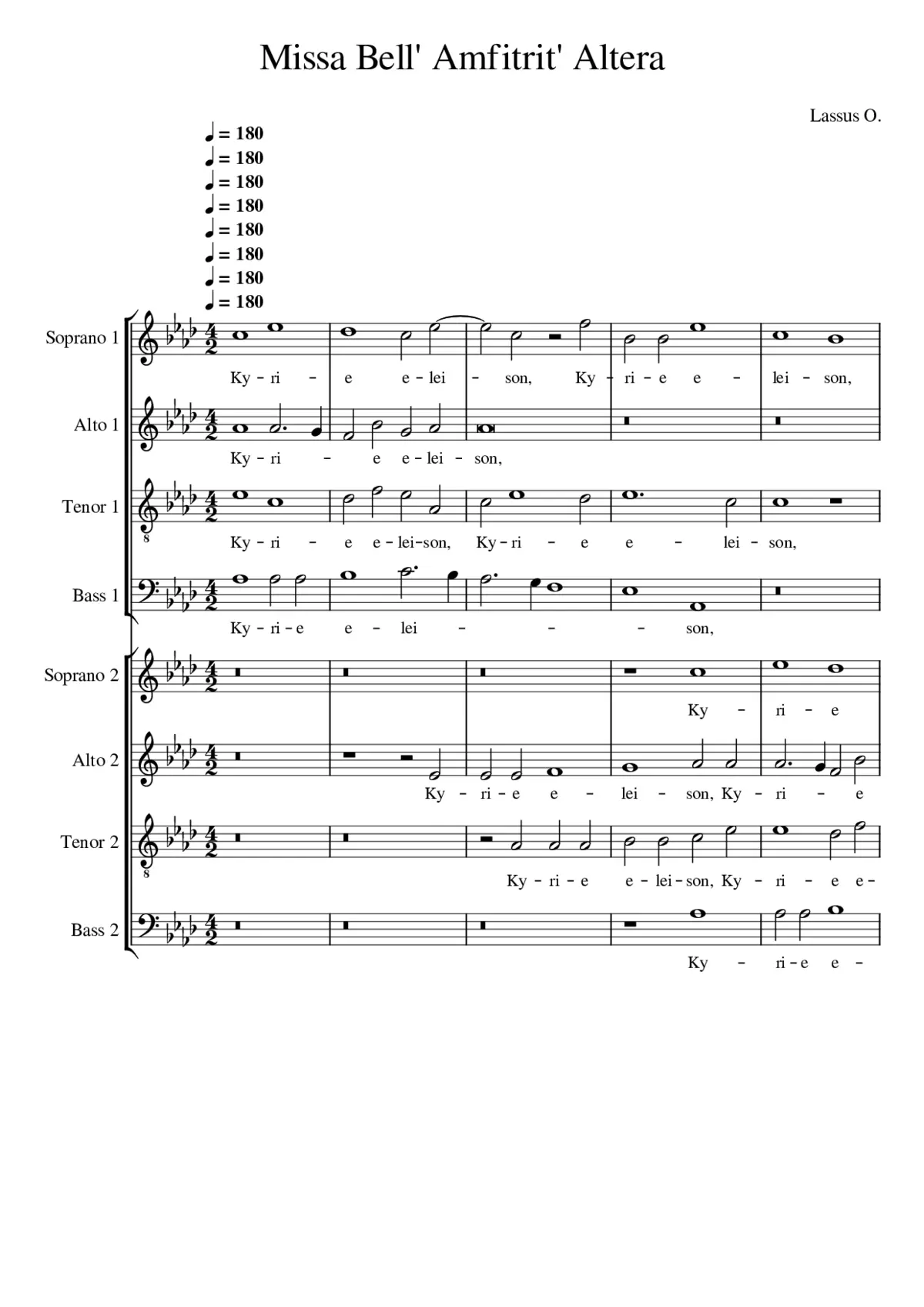 Missa Bell' Amfitrit' altera - Page 1