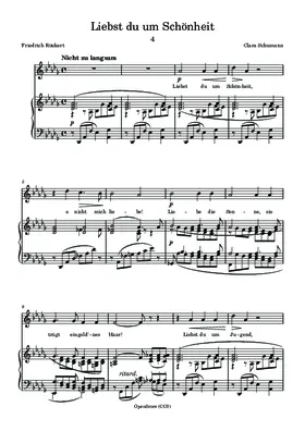 Liebst du um Schönheit