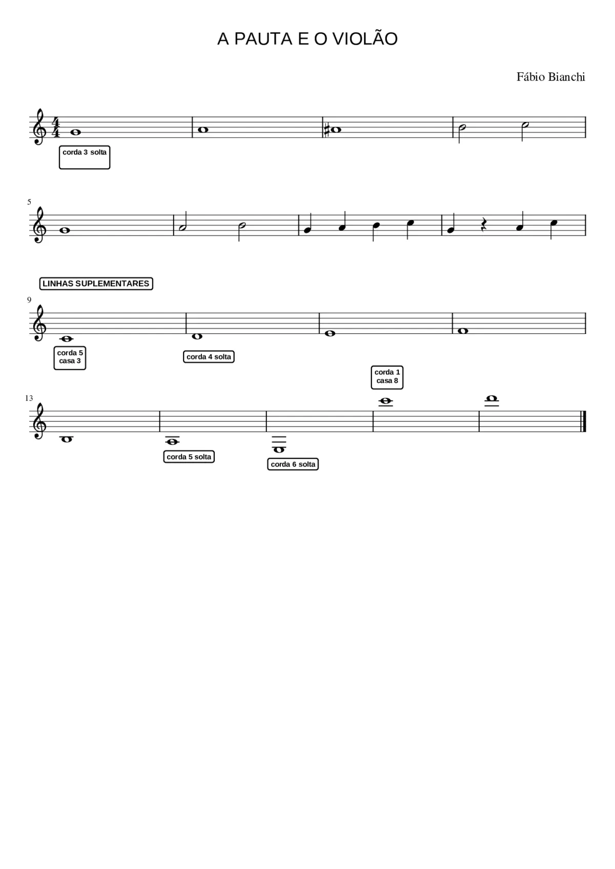 A pauta e o violão - Page 1