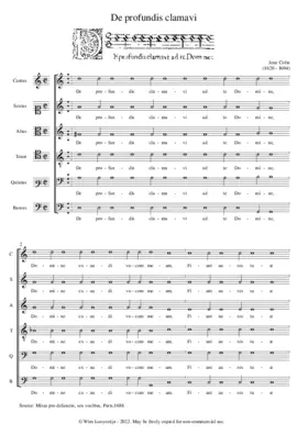 De profundis clamavi a 6