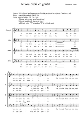 Je vouldrois ce gentil clerc estre