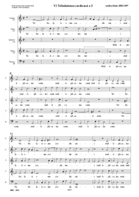 Tribulationes cordis mei a 5