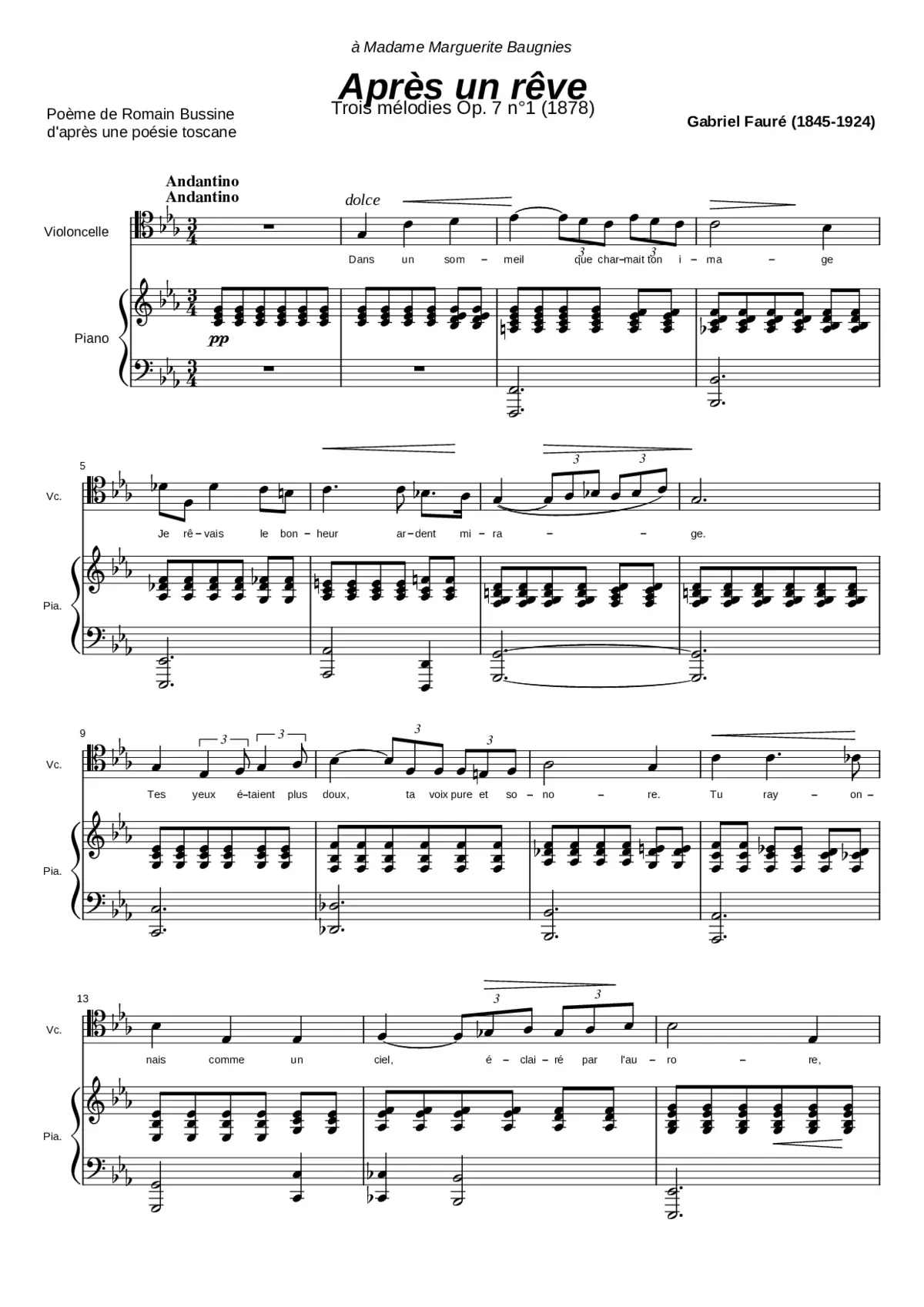 3 Songs Op.7 - Page 1