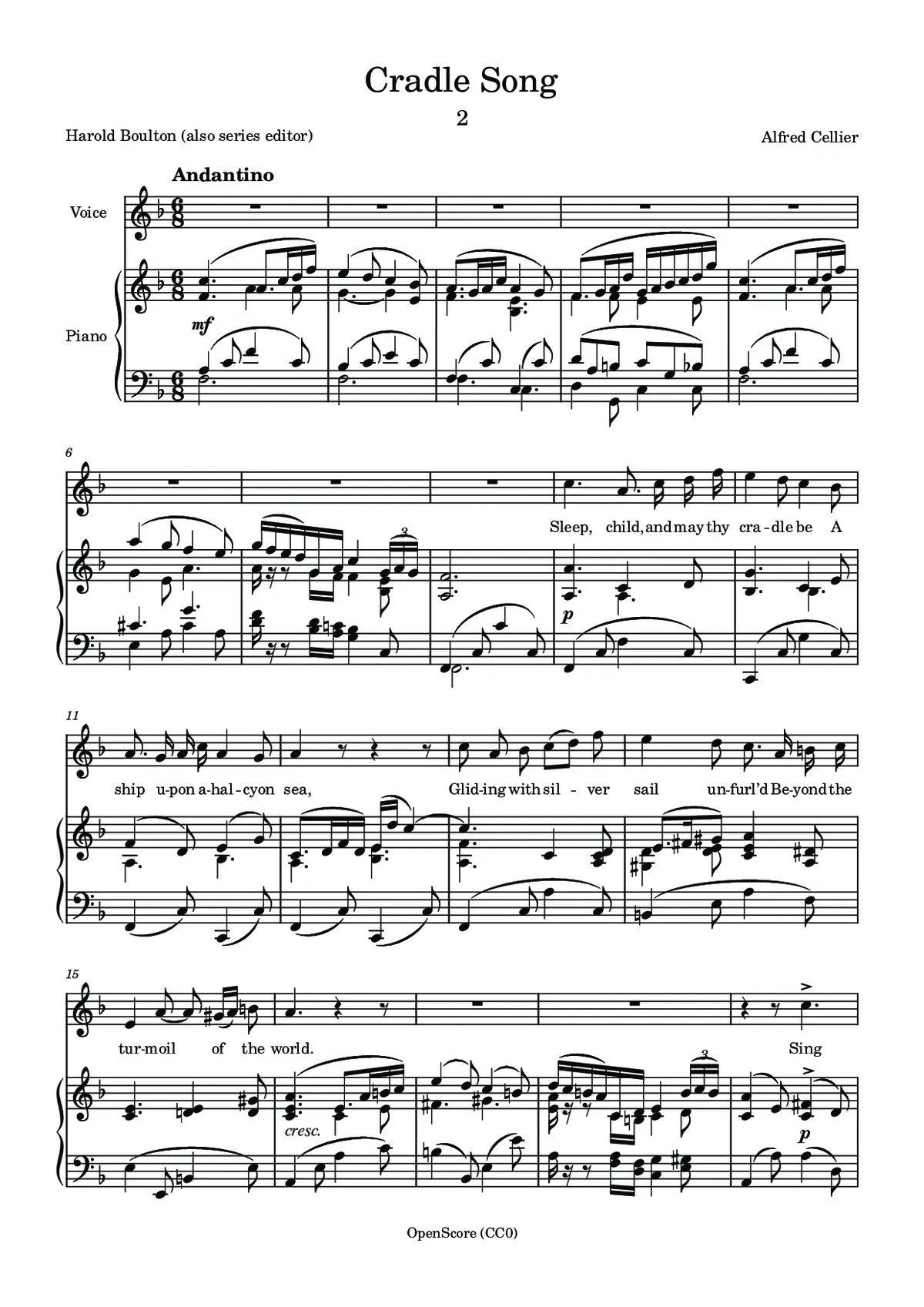Cradle Song - Page 1